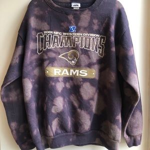 Bleach-dyed St. Louis Rams Sweatshirt